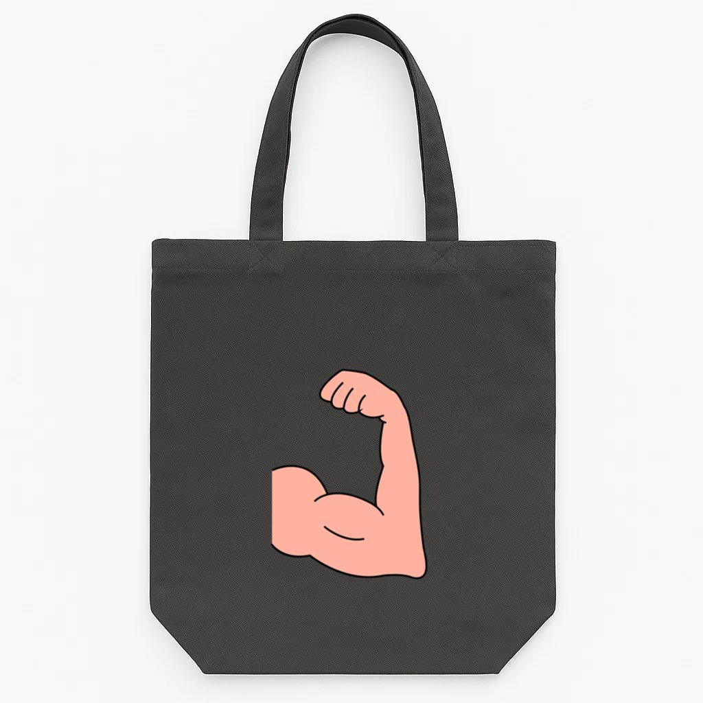 Body Parts Strong Arm Tote Canvas Bag