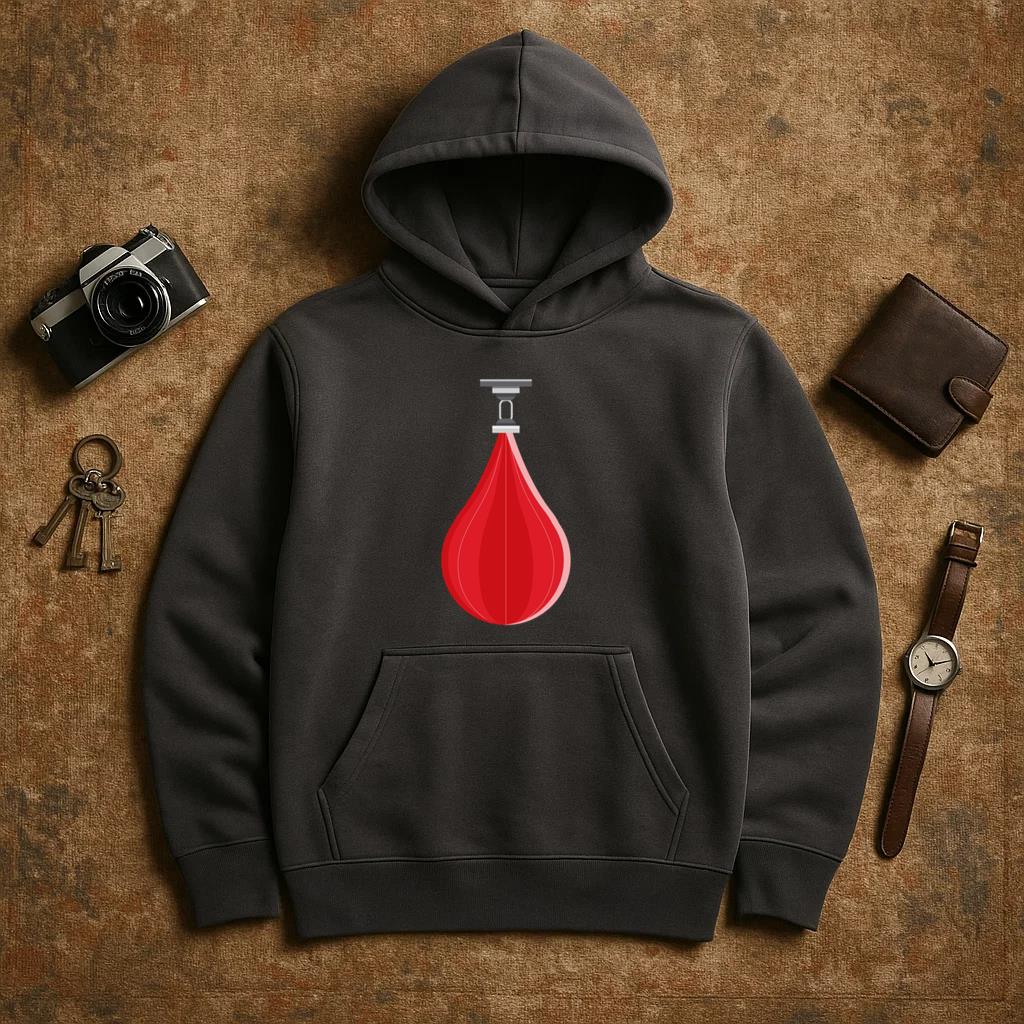 Boxing Bag Icon Design Hoodie