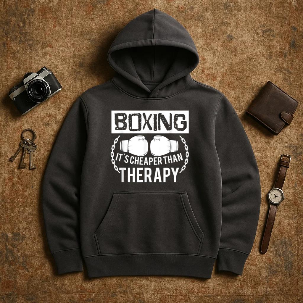 Boxing Better Than Therapy Hoodie