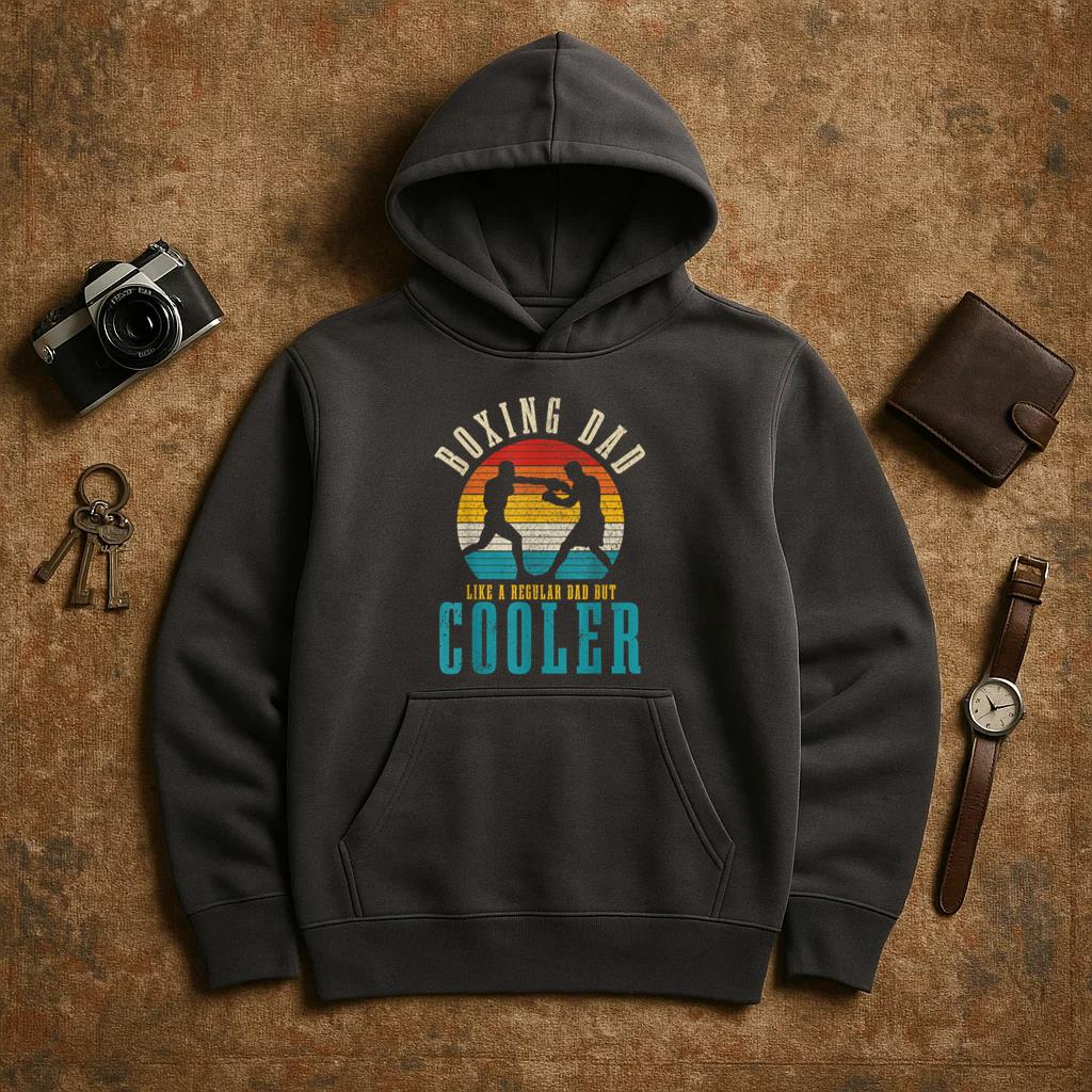 Boxing Dad Like A Regular Dad But Cooler Hoodie