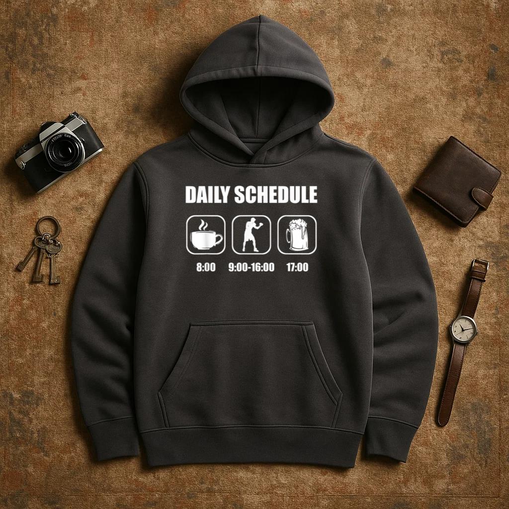 Boxing Daily Schedule Hoodie