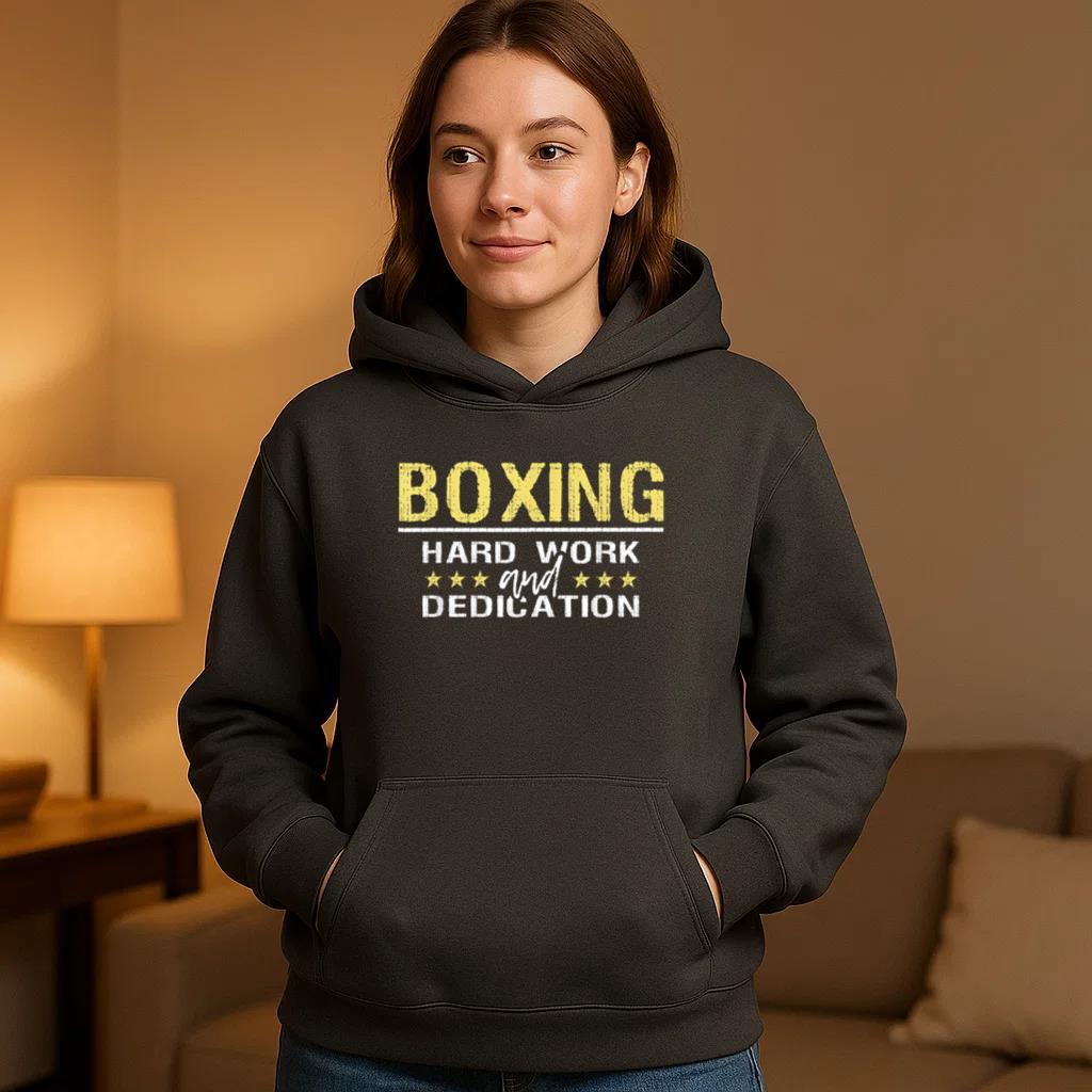 Boxing Hard Work And Dedication Hoodie - Image 4