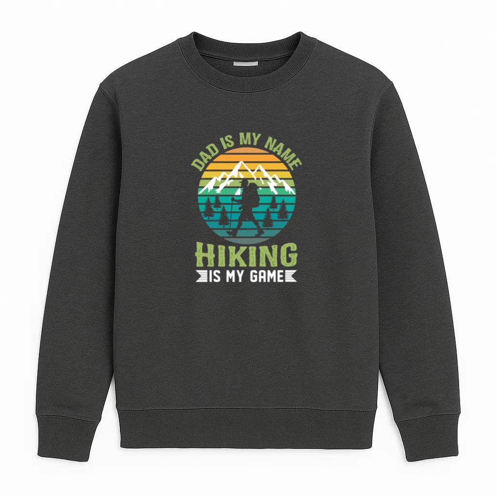 Hiker Motorbike Peaceful Minimal Sweatshirt