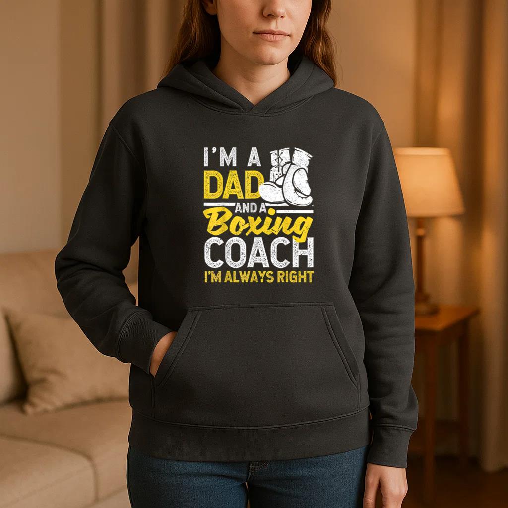 Im A Dad And A Boxing Coach Hoodie - Image 3