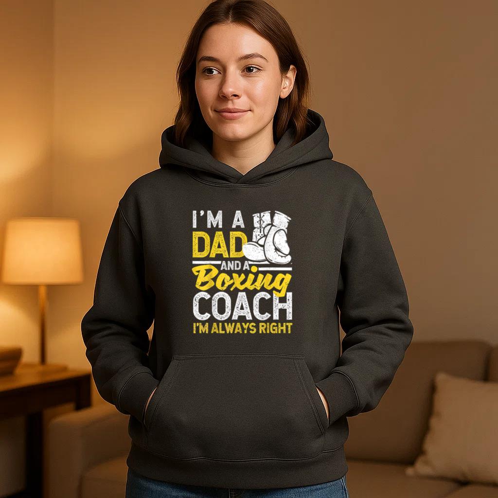 Im A Dad And A Boxing Coach Hoodie - Image 4