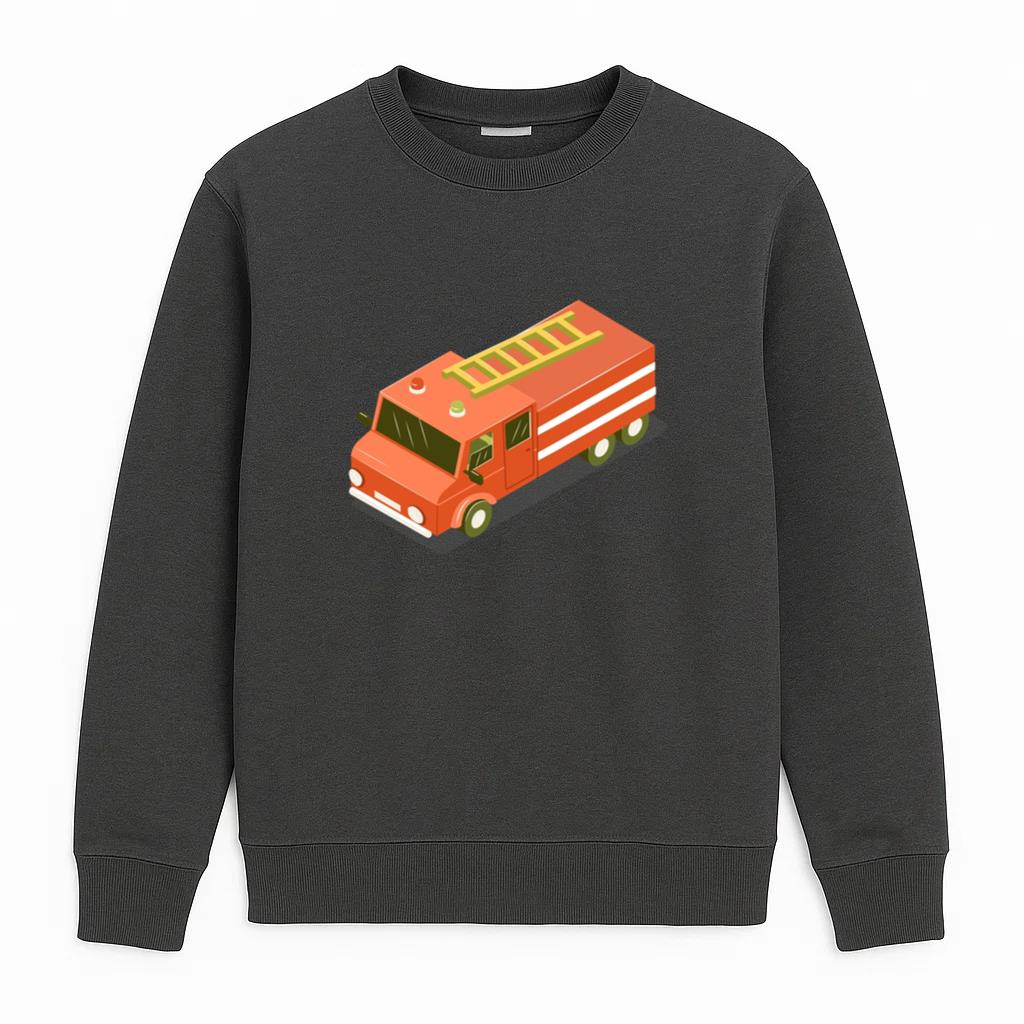 Isometric Transport Fire Engine Sweatshirt