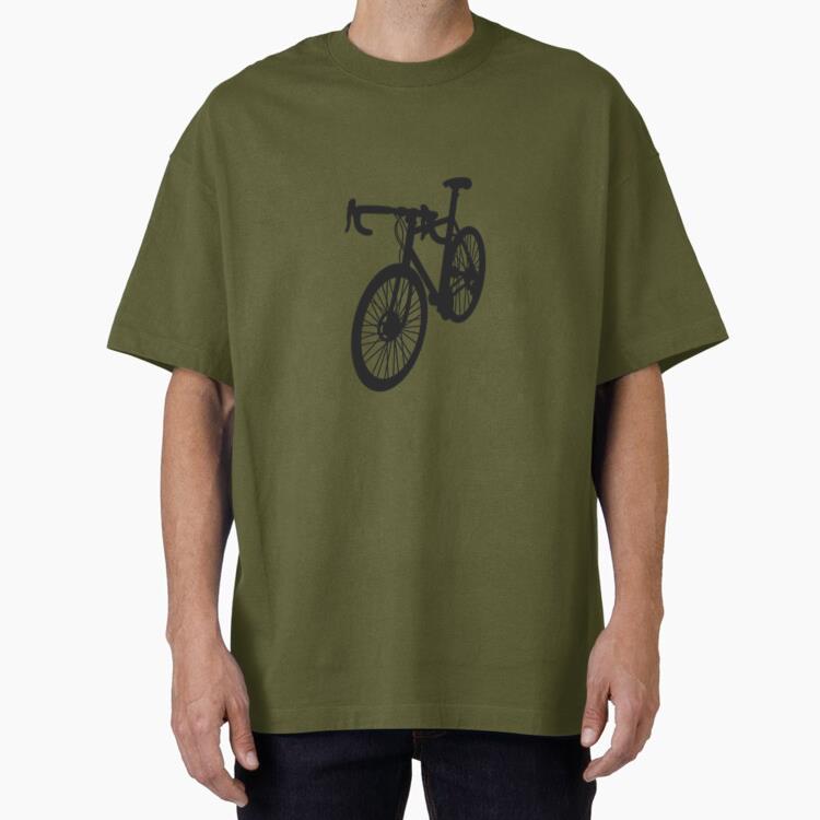 Racing Bicycle Silhouette Oversized T-Shirt